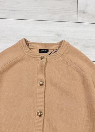 Вовняний кардиган massimo dutti р.s 4