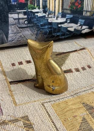 Продам фигурку котика (латунь) 3