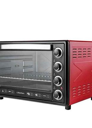 Электродуховка 2200вт 65л leo-650 red тм liberton