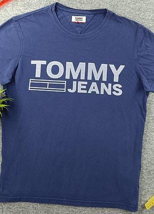 Футболка tommy jeans синій колір s розмір