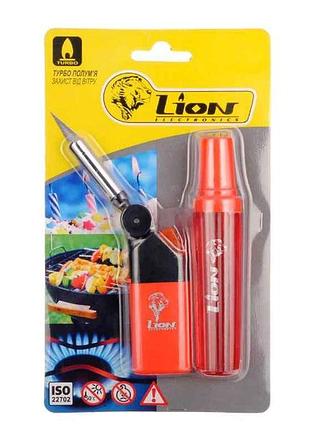 Запальничка побутова turbo газ.балончик lpt 580 тм lion