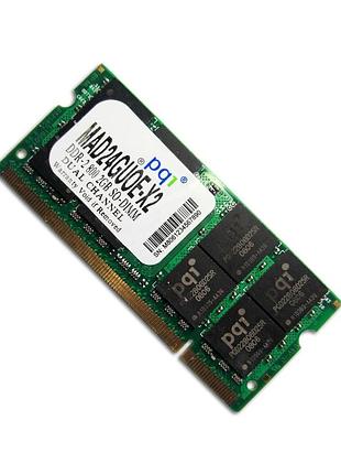 Pqi 2gb ddr2 800mhz mad24guoe-x2 оперативная память 2 гб ддр2 800 мгц для ноутбука