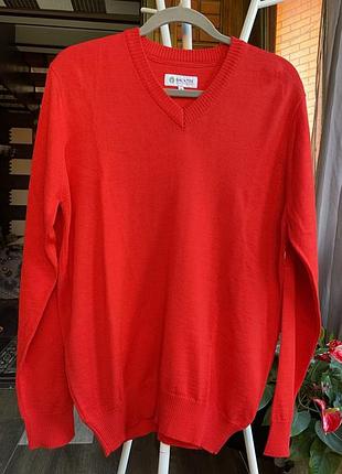 Оригінал!!!чоловічий  светр пуловер backtee.50% merino wool (розмір m/l)новий.