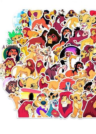 Король лев стикеры наклейки симба the lion king аксессуары 50 шт lev_75