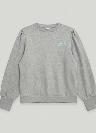 Жіночий світшот s.oliver сірий котон віскоза s m l xl