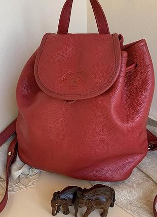 Кожаный рюкзак longchamp