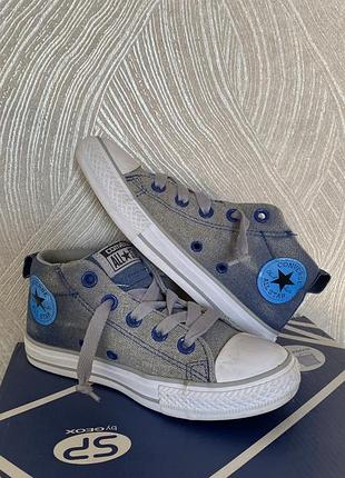 Текстильні високі кеди на хлопчика converse, розмір 32
