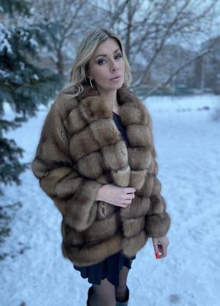 Шуба з хутра куниці