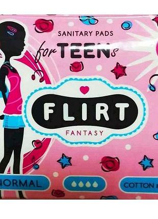 Прокладки гигиенические 10 шт4 кр. (cottoncare) тм fantasy flirt