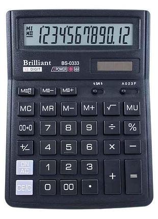Калькулятор 12 розрядів bs-0333 тм brilliant