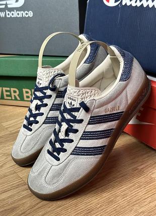 Кросівки чоловічі adidas gazelle сірі, розмір 38, довжина устілки 24 см, замша