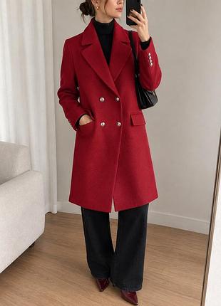 Червоне пальто tommy hilfiger вовняне пальто ❤️