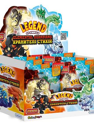 Дисплей стретч-іграшок серії legend of animals максі – хранителі стихій (10 шт)