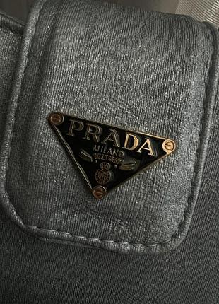 Блакитна сумка prada 3
