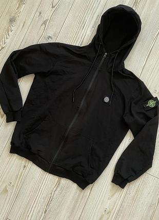 Чоловіче зіп-худі stone island чорне xl