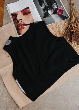 Жилетка в ромб h&m🖤 2