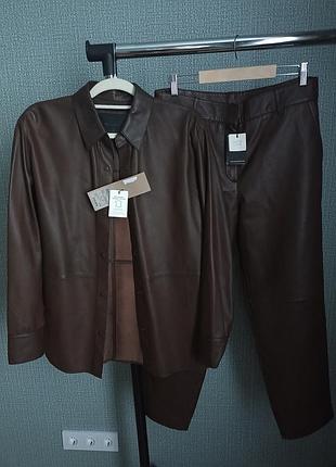 Костюм з натуральної шкіри massimo dutti, новий, р. м