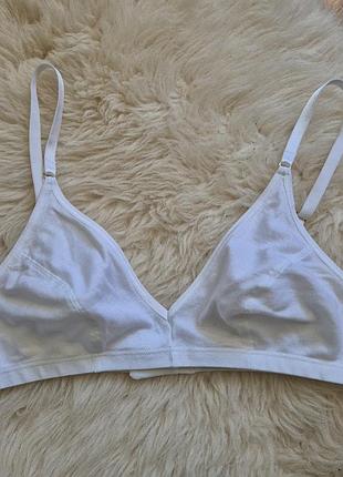 Бюстгальтер жіночий hanro cotton seamless білий, розмір 85b / 38b, бавовна