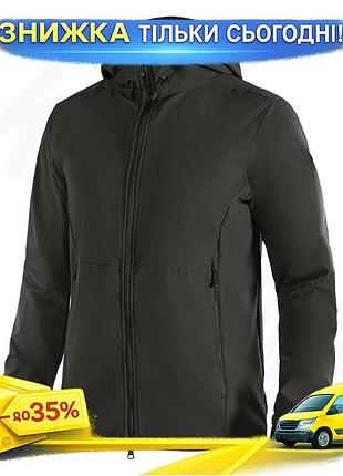 Ku куртка-ветровка camotec windblock universal fit 2.0 черная xl для военных и силовых структур легкая uni2l_k