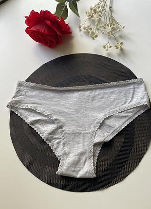 Сірі бавовняні трусики h&m 2