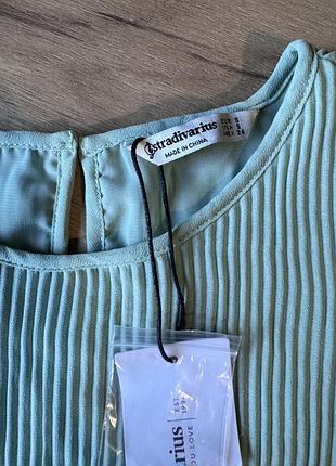 Блуза stradivarius оливкова розмір s 5