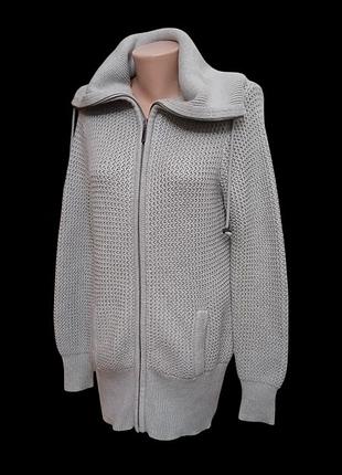Кардиган жіночій marks & spencer сіро - блакитного кольору  розмір 10-12- 14