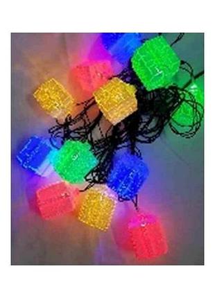Гирлянда фигурки 12led подарок мульти 5мпереходник 1698-28 тм китай
