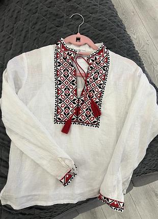 Вишиванка на хлопчика 10 років льон