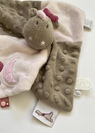 Детский комфортер-салфетка noukie's (дракончик виктория), оригинальный doudou