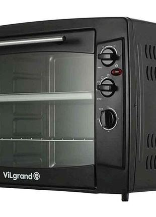 Печь электрическая (65л, 2200 вт, 3 реж.) veo650-14-black тм vilgrand