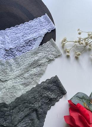 3 шт набір мереживних трусиків h&m 3