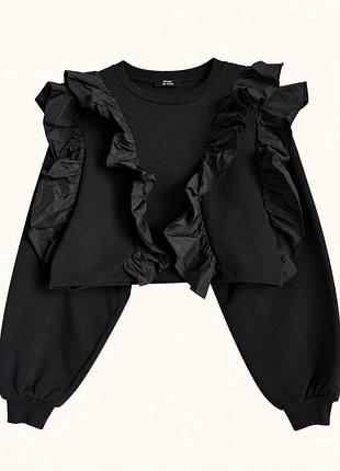 Укороченный свитшот на флисе bershka