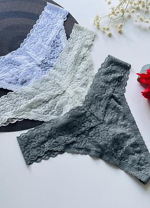3 шт набір мереживних трусиків h&m 7