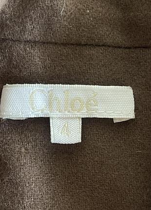 Дитяче вовняне пальто бренд  chloe 5