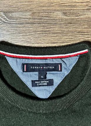 Свитер tommy hilfiger (коттон/кашемир). 2