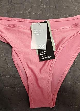 Купальники жіночі h&m плавки бікіні рожеві розмір eur 44