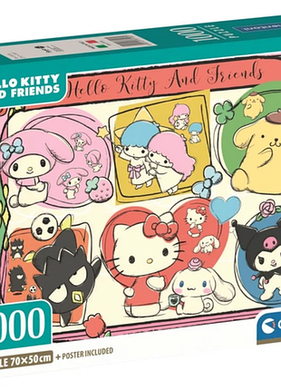 Пазл clementoni hello kitty та друзі 1000 ел