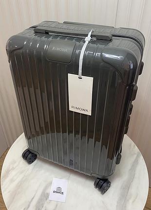 Валіза rimowa essential в сірому кольорі ручна поклажа /чемодан ручная кладь