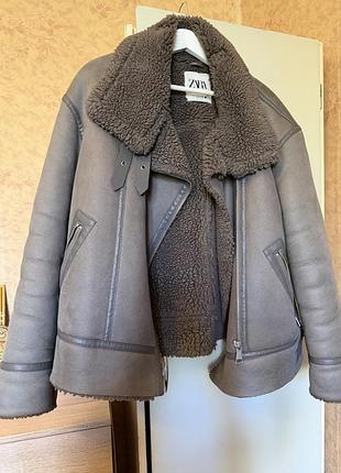 Дубленка zara 2
