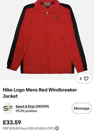 Оригінальна вінтажна куртка nike 90-х років.