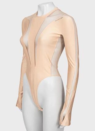 Жіноче боді mugler бежеве 3