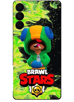 Силіконовий бампер чохол для samsung a27 з героєм бравл леон brawl
