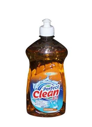 Засіб д/миття посуду perfect clean 3in1 orange 500мл тм ecomax