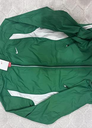 Куртка чоловіча nike зелена, nike logo long sleeve zip up green mens lightweight