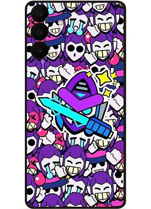 Силіконовий чохол бампер для samsung a27 стікери бравл мортис brawl