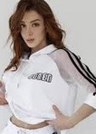 Шикарна укорочена кофта худі women