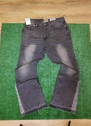 Джинси gallery dept / gallery dept jeans flare / розкльошені чоловічі джинси gallery dept / джинси кльош gallery dept сірі
