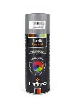 Акриловая краска-спрей acrylic spray paint 400мл серебро тм senfineco