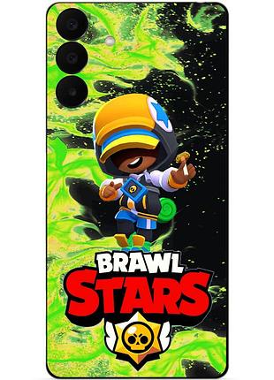 Чехол силиконовый бампер для samsung a27 с героем бравл леон финалист brawl