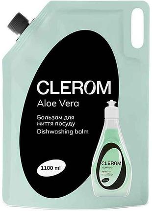 Бальзам для мытья посуды 1,1л aloe vera дой-пак тм clerom